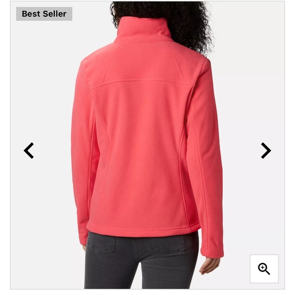 Like New Columbia Hot Pink Fleece Jacket - Picture 3 of 8